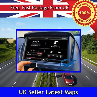 Ford Compatible Map Update For Focus Mondeo C-max Galaxy Kuga UK & EUROPE • £21.99