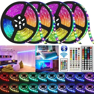 Wifi Smart Bluetooth Control Music LED Strip Lights 5M 10M 15M 20M  RGB Flex • $23.33