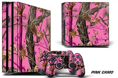 $15.61 • Buy Skin Decal Wrap For PS4 Pro Playstation 4 Pro Console + Controller Stickers PINK