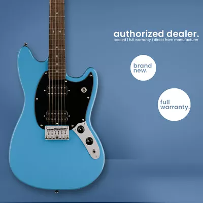 Fender Squier - Sonic Mustang - HH Electric Guitar - California Blue • $199.99