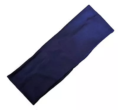 7cm Navy Stretch Headband Sports Dance Gym Training Make Up Hair Band • £3.03