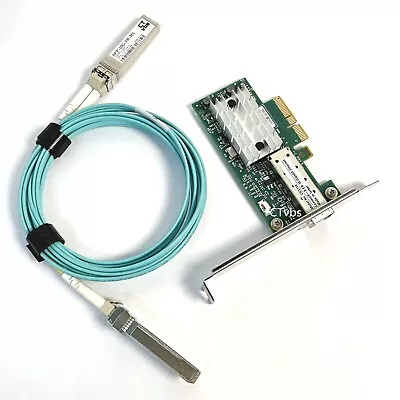 Mellanox MCX311A-XCAT ConnectX-3 EN 10G Ethernet 10GbE SFP+ PCIe NIC LC Cable • $14.44