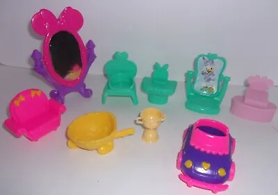 Disney Minnie Mouse & Daisy Duck Bowtique Dollhouse Car MIRRORs & Furniture • $12.90