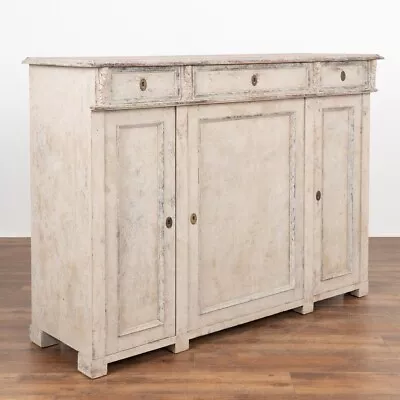 Swedish Gustavian Gray Painted Sideboard Cabinet Circa 1840 • $6000