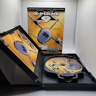 $15 • Buy X-PLANE 9 Flight Simulator Software • PC DVD-ROM (6 Disc Set - 2009) With Manual