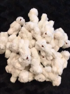 £20.99 • Buy MINIATURE TINY SMALL JOINTED 6cm HANDMADE CREAM TEDDY BEARS