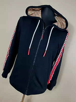 Sprayground S Small Sharktrack Tiger Money Zip Up Hoodie Jacket Black Red H4 • $105