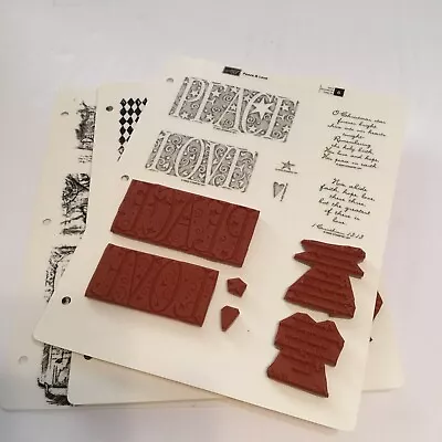 3Vintage Stampin Up! Unmounted  Stamping Sets 1 2005 & 2 2006 Sets • $20