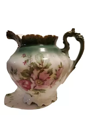 Antique 1895-1920 Mz Habsburg China Austria Handpainted Pitcher • $75