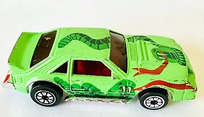 Vintage Kenner Fast 111's Mustang King Cobra Snake Car Rare Green Arizona Plate • $20