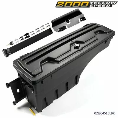 Rear Side Fit For 07-18 Silverado GMC Sierra Swing Storage Case Toolbox Black • $70.79