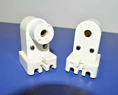 2-PK Leviton Single Pin T8 T12 Fluorescent Lamp Holder Socket Pair NEW 468 469 • $17.95