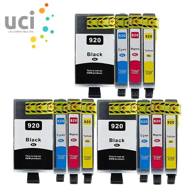 INK UCI Brand Fits For HP 920XL Officejet 7000A 7500A 6500A E709a E809a LOT • £20.99