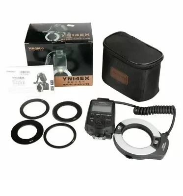 YONGNUO YN-14EX YN14EX TTL Macro Ring LED Flash Light Speedlite For Canon EOS 5D • $110