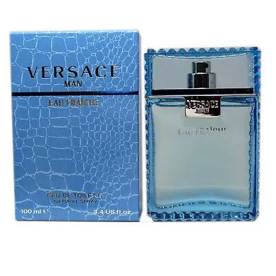 Versace Man Eau Fraiche Eau De Toilette Natural Spray 100 Ml/3.4 Fl.oz. Nib • $59.50