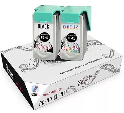 2 Ink For Canon PG40 CL41 Pixma IP1200 IP1300 IP2500 IP2600 MP140 • £28.39