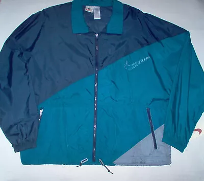 Vintage 1995 Men's Nike Full Zip Windbreaker Jacket W/ Hang-tag Sz. Large NOS • $39.95