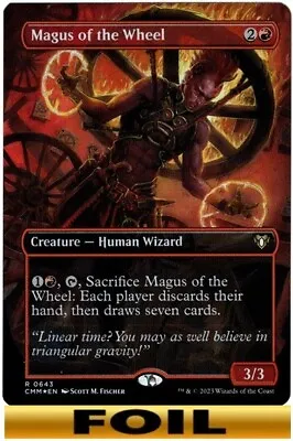 Magus Of The Wheel | FOIL BORDERLESS | Commander Masters - Magic The Gathering • $3