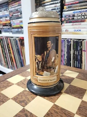 Anheuser-busch Collection Cs595 Norman Rockwell's Freedom Of Speech Stein • $109