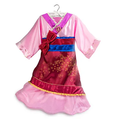 NWT DISNEY STORE PRINCESS MULAN COSTUME DRESS GOWN KIMONO 7/8 9/10 Girls • $44.99