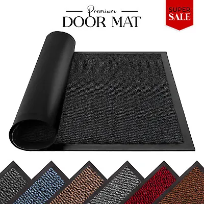 Premium Extra-Large Heavy Duty Rubber Door Mat Non-Slip Indoor Rugs Hall Kitchen • £47.95