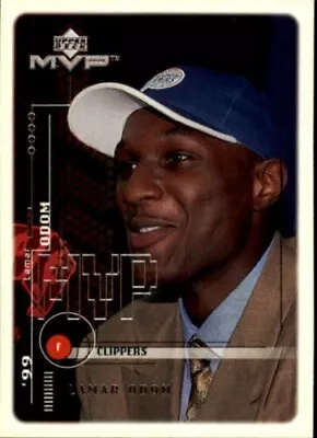 1999-00 Upper Deck MVP Clippers Basketball Card #218 Lamar Odom Rookie • $1.50