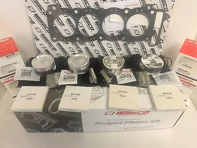 WISECO CK235 988cc FORGED 9.8:1 COMPRE TURBO PISTON KIT DRAGBIKE SUZUKI GSXR1000 • $1099.46