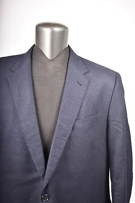 COPPLEY Navy Blue Birdeye Soft Piacenza Silk Cashmere Jacket Blazer 48T Canada • $72.43