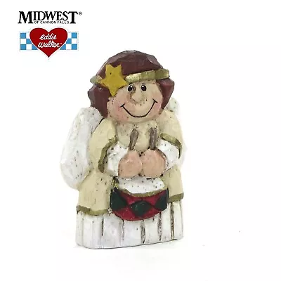Eddie Walker MINI ANGEL W/ DRUM 2  Figurine Christmas Midwest Of Cannon Falls • $9.95