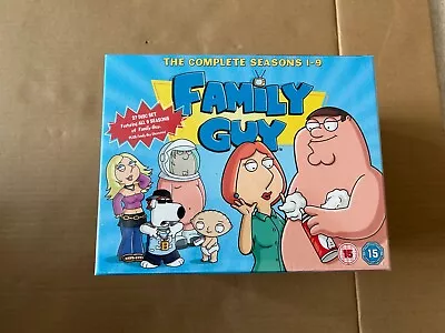Family Guy Seasons 1-9 + Uncovered DVD Boxset 2010 Boxset ** As New Condition ** • £10.99