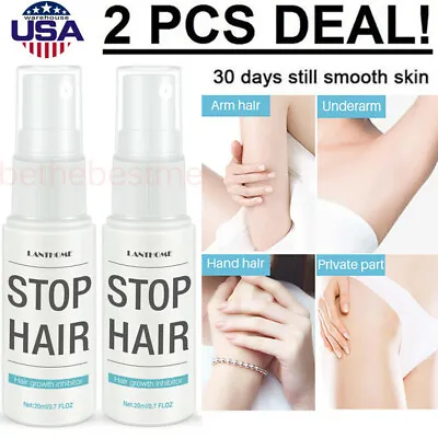 $12.45 • Buy Hair Removal Spray Natural Painless Permanent Depilatory Cream Stop Hair Growth