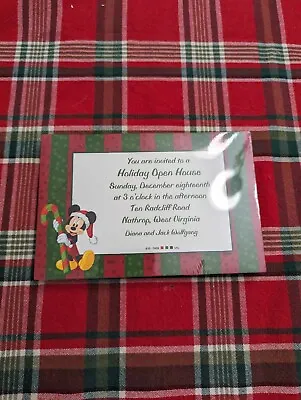 Disney Christmas Mickey Mouse Party Invitations 50 Count  • $6