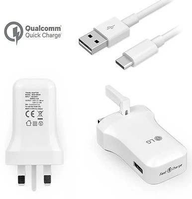 £3.69 • Buy Genuine Lg Fast Quick Charger & Usb Data Cable For Lg Mobiles G6 G5 Nexus 5x