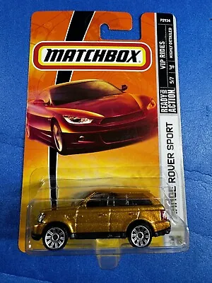 Matchbox VIP Rides (2008) Gold Range Rover Sport Toy Car #38 • $19.99