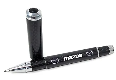 Mazda White Text And Logo's Carbon Fiber Ballpoint Pen - GREAT GIFT!! • $34.99