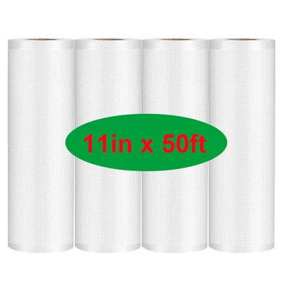 $216.46 • Buy 11 X50' Vacuum Sealer Bags Food Saver Sealing Machine Kitchen Storage Bag 4 Mil