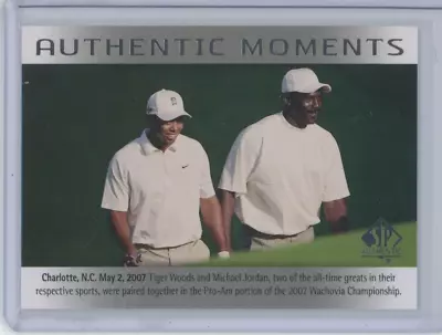 Michael Jordan Tiger Woods 2013 Ud Upper Deck Sp Authentic Moments Golf Sp Ssp • $49.99