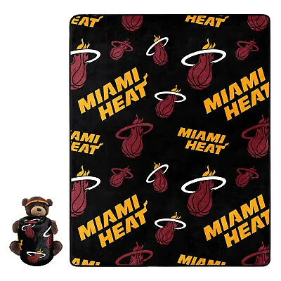 Northwest NBA Miami Heat Plush Bear Hugger With Silk Touch Throw Blanket • $39.99