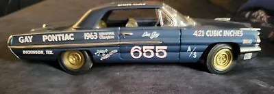 Auto World 1962 Pontiac Catalina Super Duty #655 Don Gay Metallic Blue 1:18  • $80