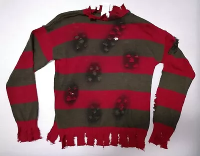 £52.62 • Buy Halloween Mask, Nightmare, Freddy Krueger, Horror Adult Costume, (sweater), New.