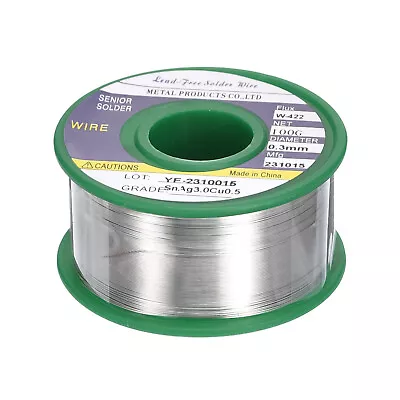 Solder Wire 100g 0.3mm Sn96.5Ag3.0Cu0.5 For Electrical Soldering 217C(423F) • $18.96