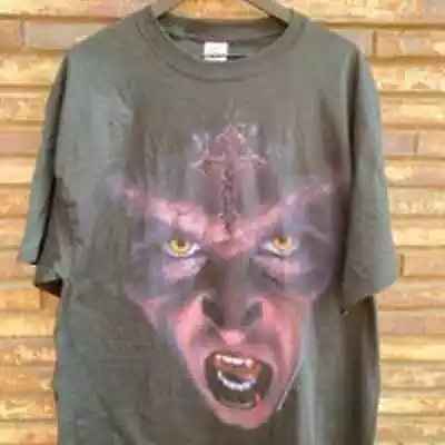 Vintage Fashion Victim Vampire Gothic Dark Wear Shirt XL 90s Dracula Horror Vtg • $60