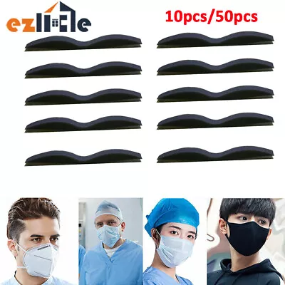 50x Face Mask Self-adhesive Glasses Anti Fog Sponge Nose Bridge Pads Strip Clip • £11.45