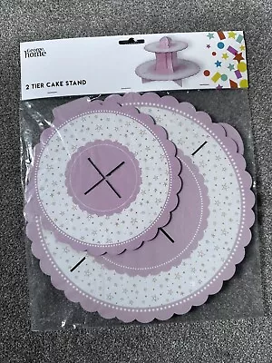  2 Tier Cake Stand George Home Star Design • £5