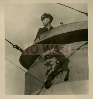 WWII GERMAN PHOTO U-BOOT U-BOAT With EMBLEM U-429 ON TOWER & CREW CAPTAIN • $49.99