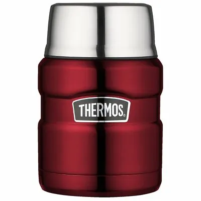 100% Genuine! THERMOS Stainless King 470ml Food Jar Cranberry Red! RRP $44.99! • $34.95