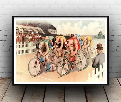 24 Bicycle Race : Old Advertising  Poster Reproduction • £8.49