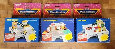 Micro Machines Travel City - Lot Of 3 - Galoob - 1987 - In Original Box • $80