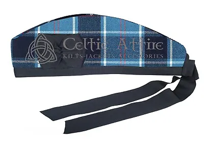 Scottish US Navy Tartan GLENGARRY Cap Military Bonnet Glengarry Hat | Kilt Cap • $20