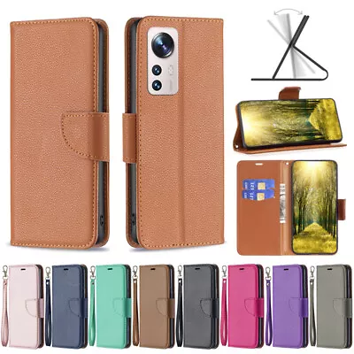 Litchi Wallet Leather Flip Case Cover For Xiaomi Mi 12 Lite Redmi 10C A1 Note 9S • $11.91